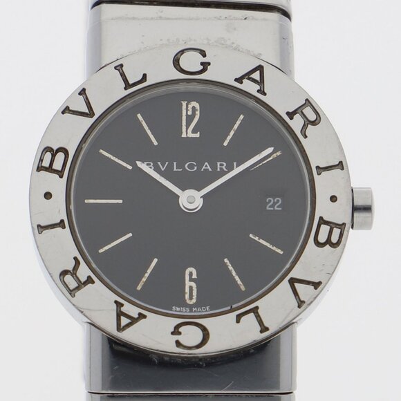 WATCH BVLGARI BB262TS Tubogas black SS QZ - Picture 1 of 7